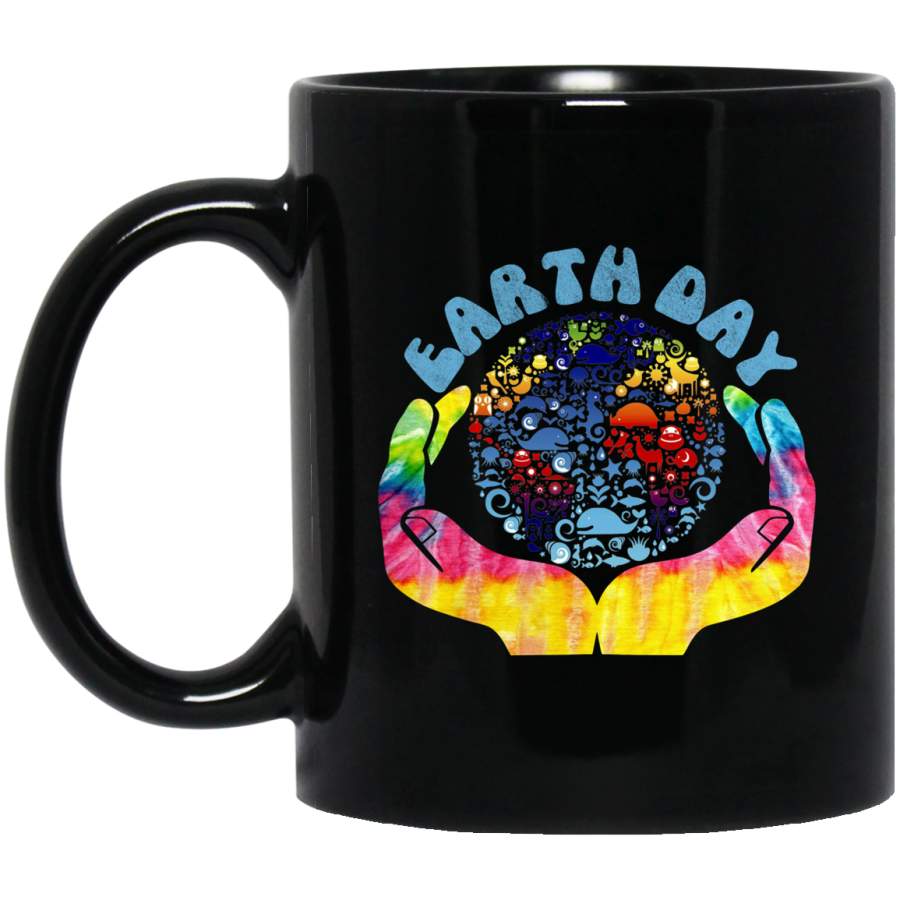 Earth Day Vintage Earth Day Black Mug