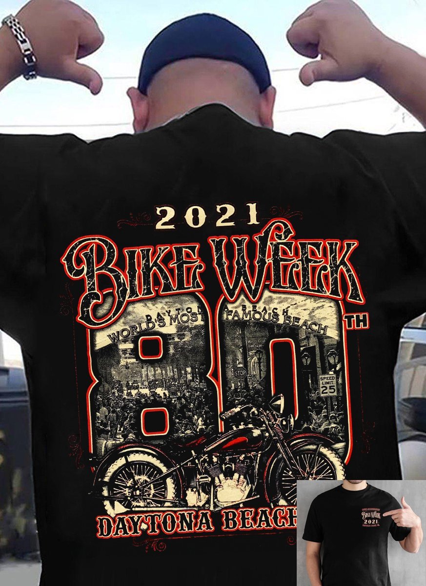 80th Anniversary Bike Week 2021 Daytona Beach FL T-Shirt