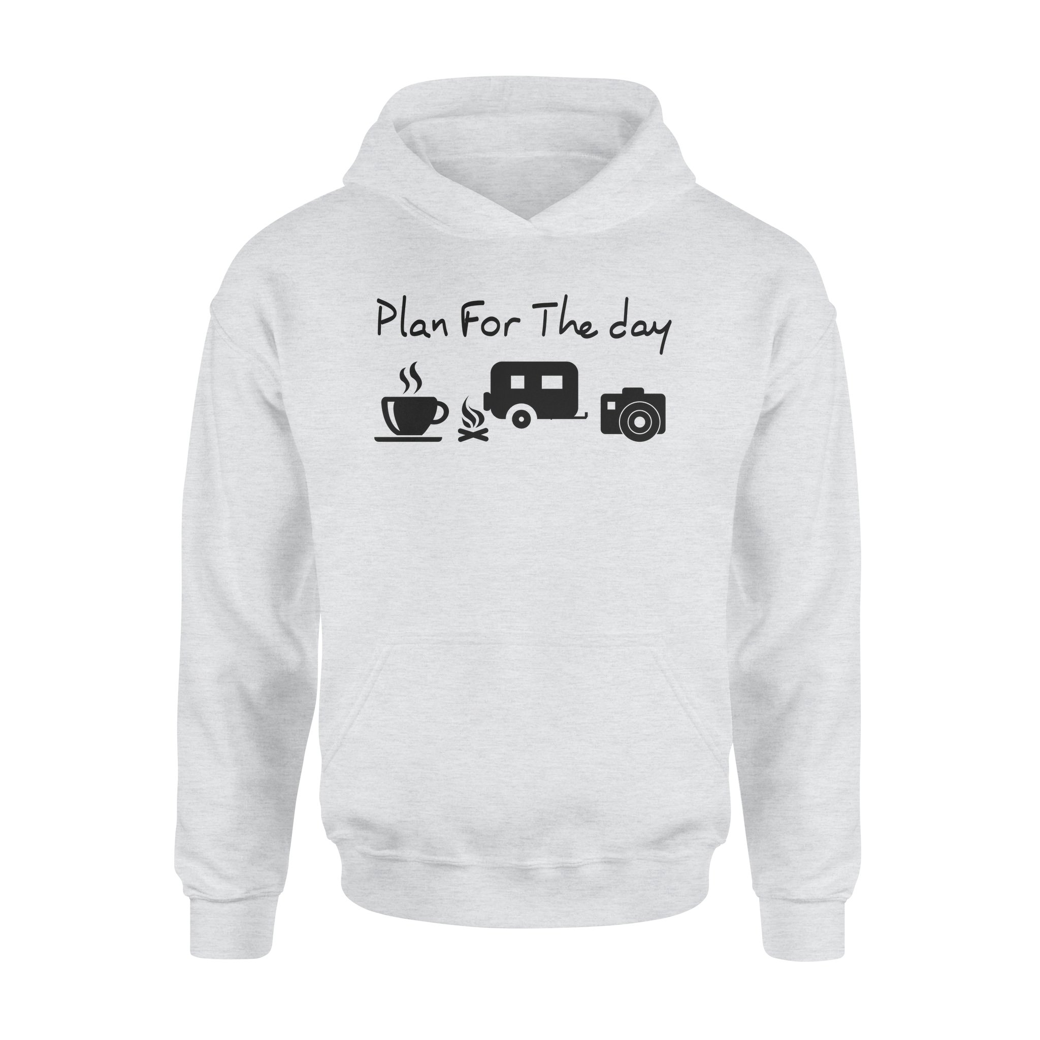 Plan For The Day Camping Drink Coffee Camera Standard Hoodie