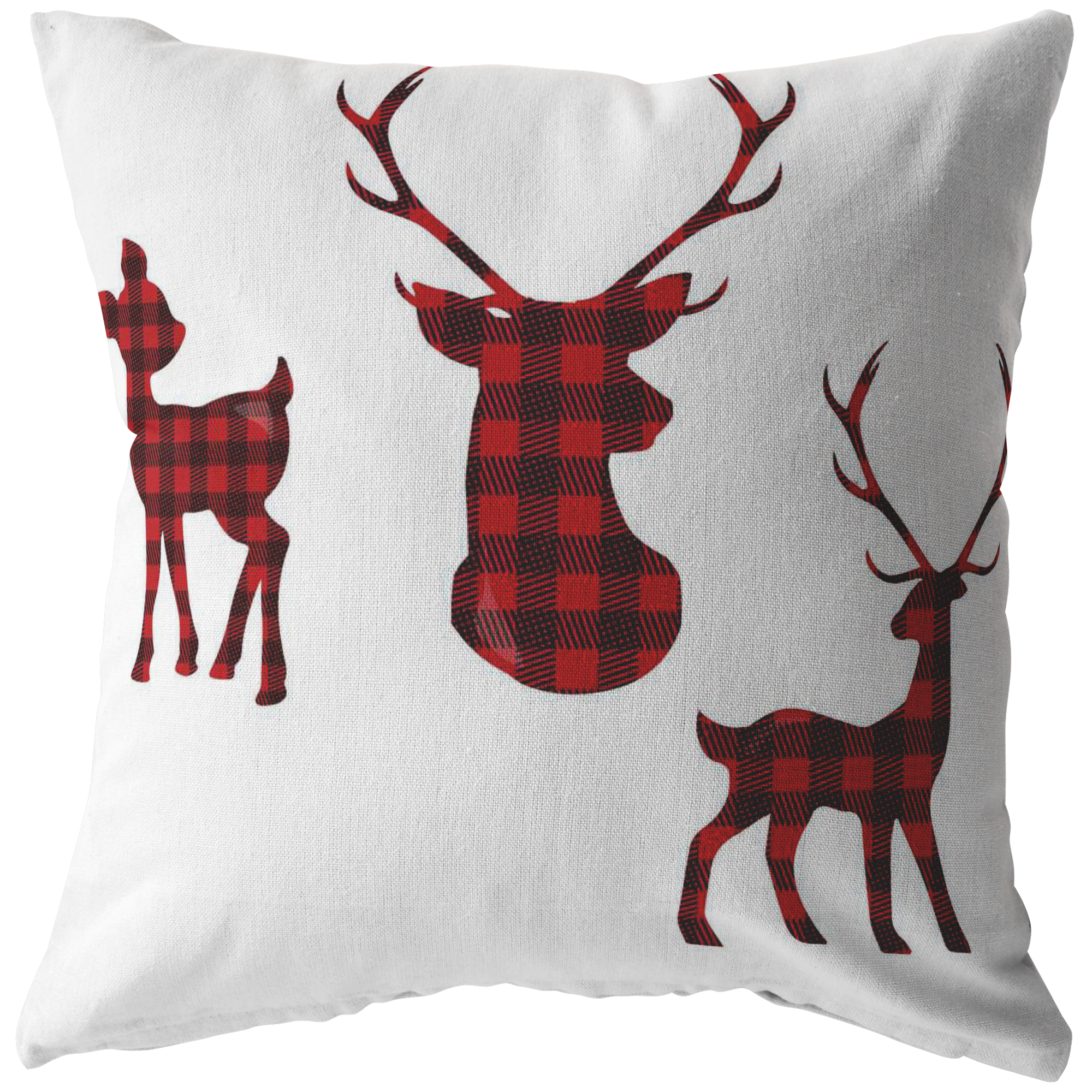 Buffalo Plaid Throw Pillow  Throw Pillow Cover  Dear Family Pillow Holiday Decorative Pillow Home Decor