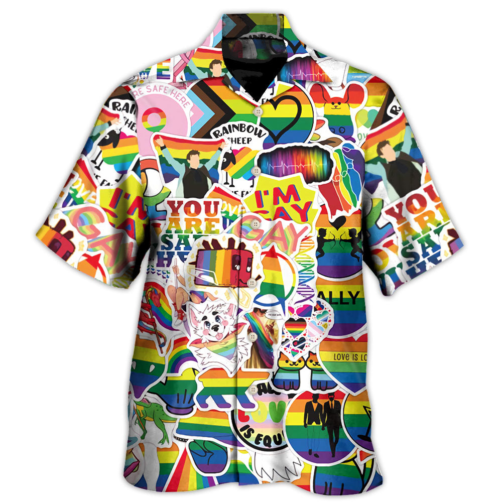 Lgbt Rainbow Gay Hawaii Shirt Ha30129