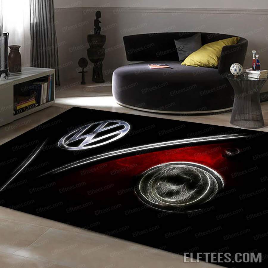 Premium Velvet Red Volkswagen Beetle Car Floor Rug – VW21