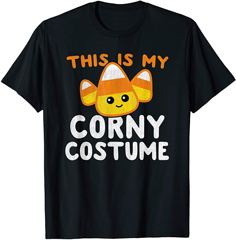 Candy Corn Shirt Halloween Lazy Costume Men Women Kids T-Shirt