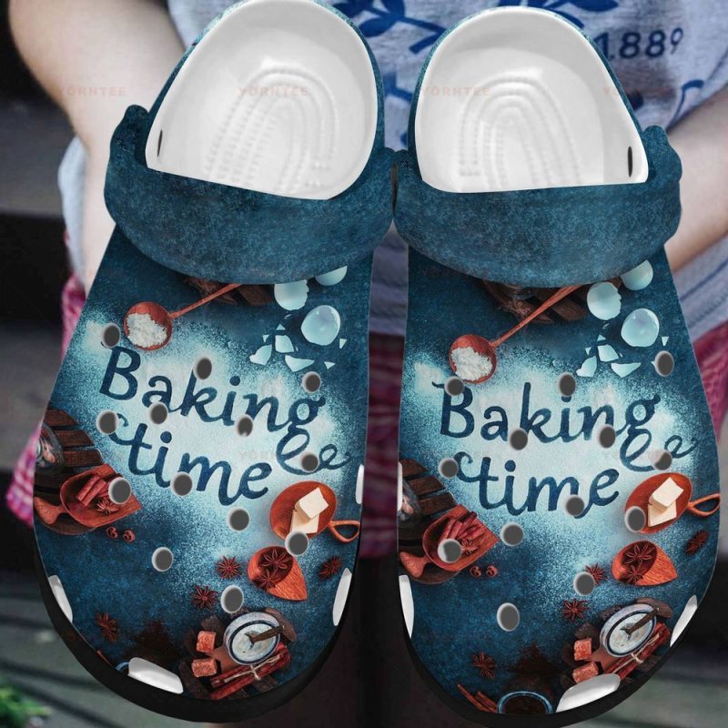 Baking Time 3 Gift For Lover Rubber clog Shoes Comfy Footwear