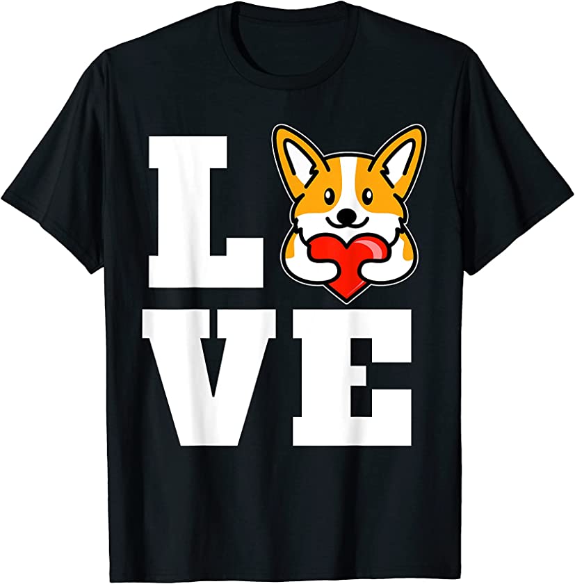 Love Corgis Welsh Corgi Puppy Dog Lover Novelty T-Shirt