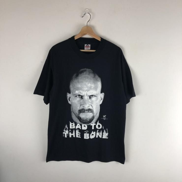 Vintage Stone Cold Bad To The Bonz Wwf Wrestling Stone Cold Steve Austin Shirt