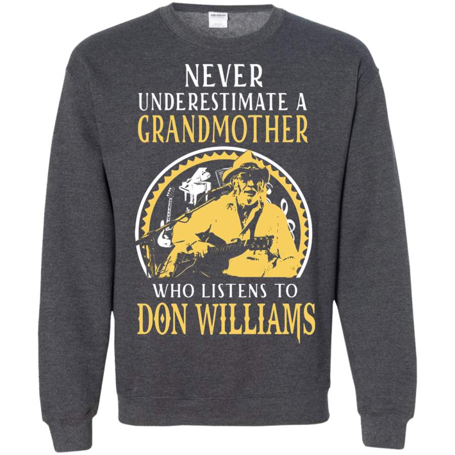 AGR Never Underestimate A Grandmother Who Listens To Don Williams Sweatshirt