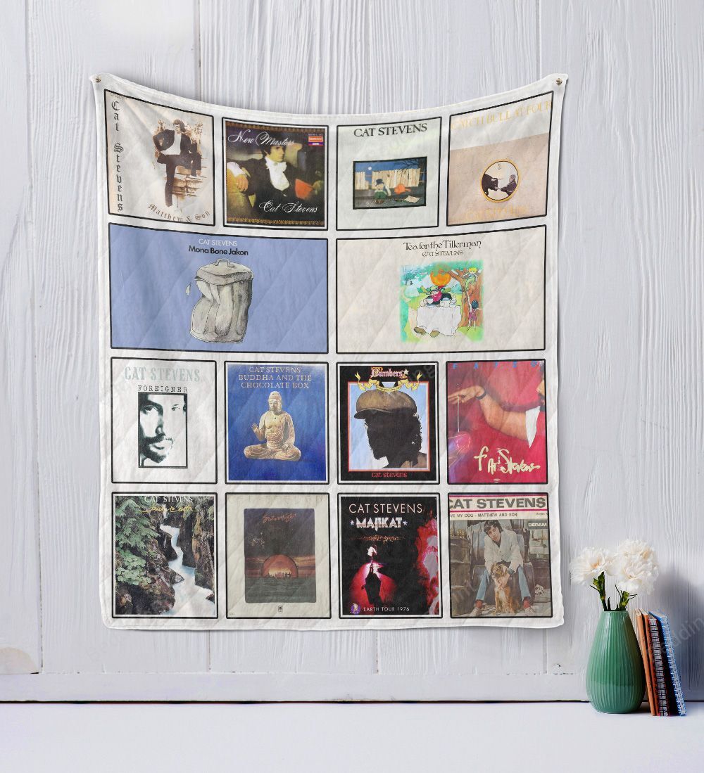 Cat Stevens Quilt Blanket