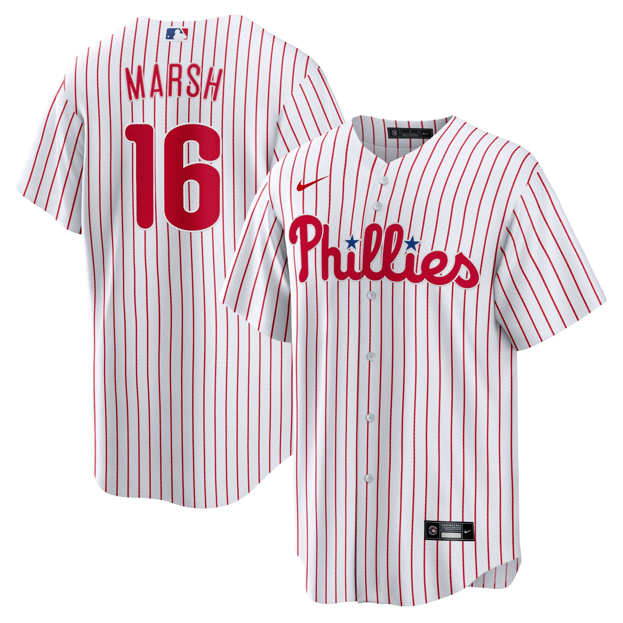 Men’s Philadelphia Phillies Brandon Marsh White Player Jersey