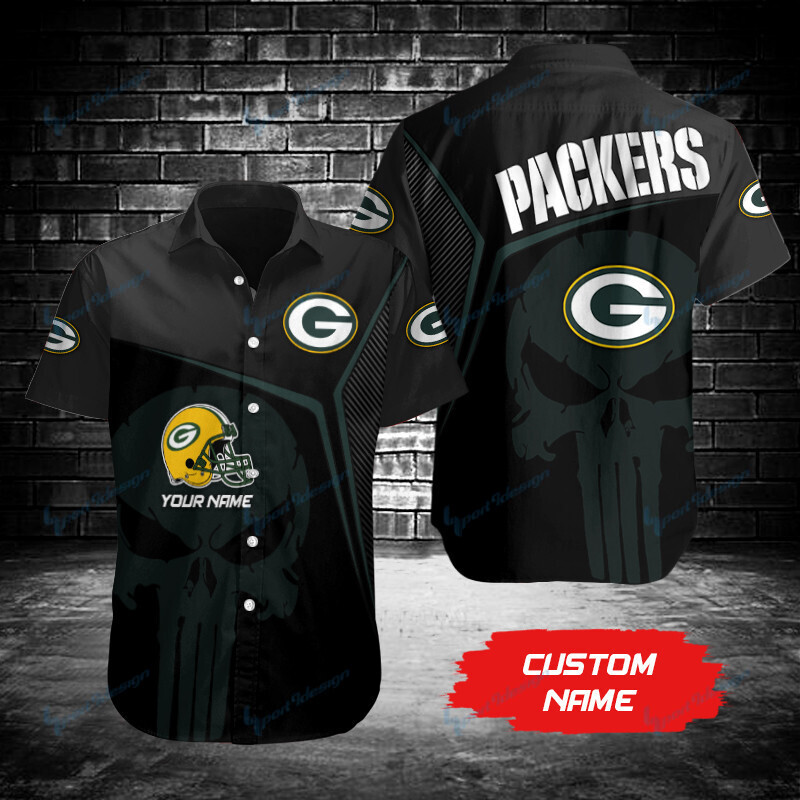 Green Bay Packers Personalized Button Shirt Bg999