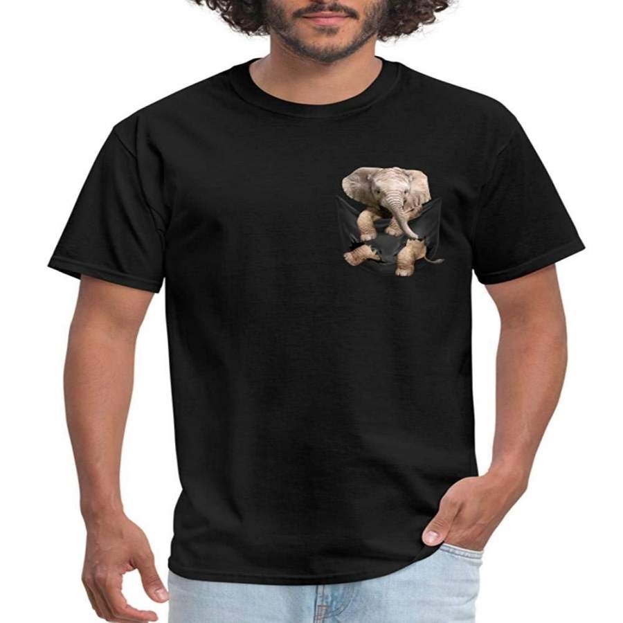 NANA Elephant in Pocket Men’s T-Shirt XS-3XL