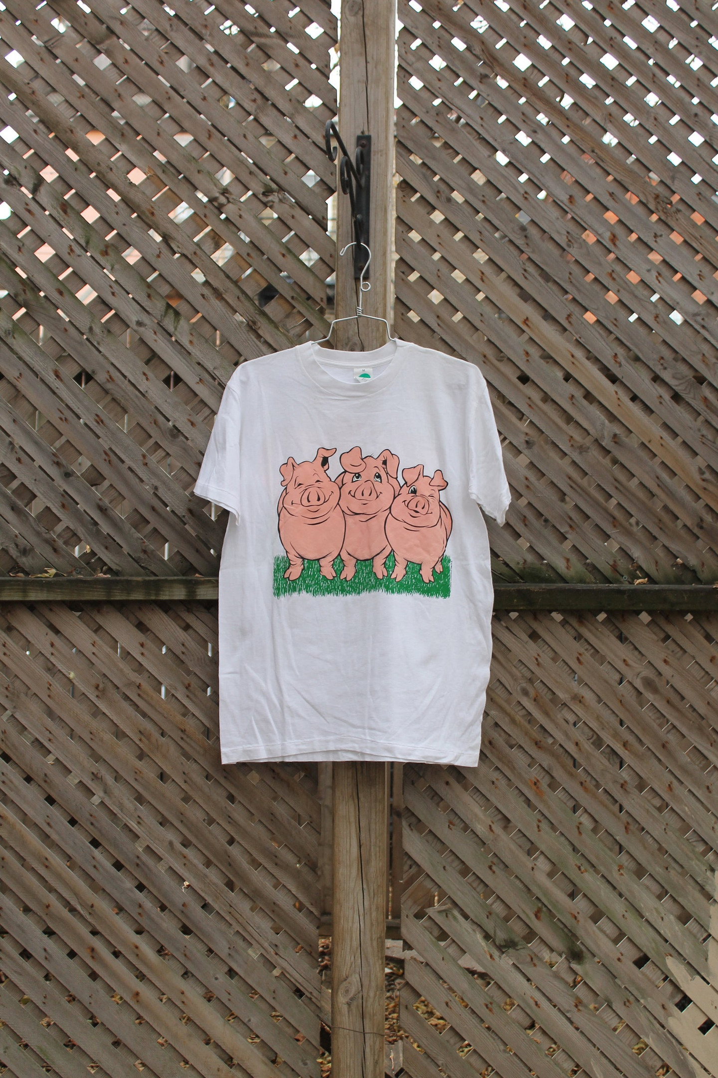 Vintage T Shirt  Pigs  Farm Animal   Graphic  80S  90S  Streetwear Fashion  Funny