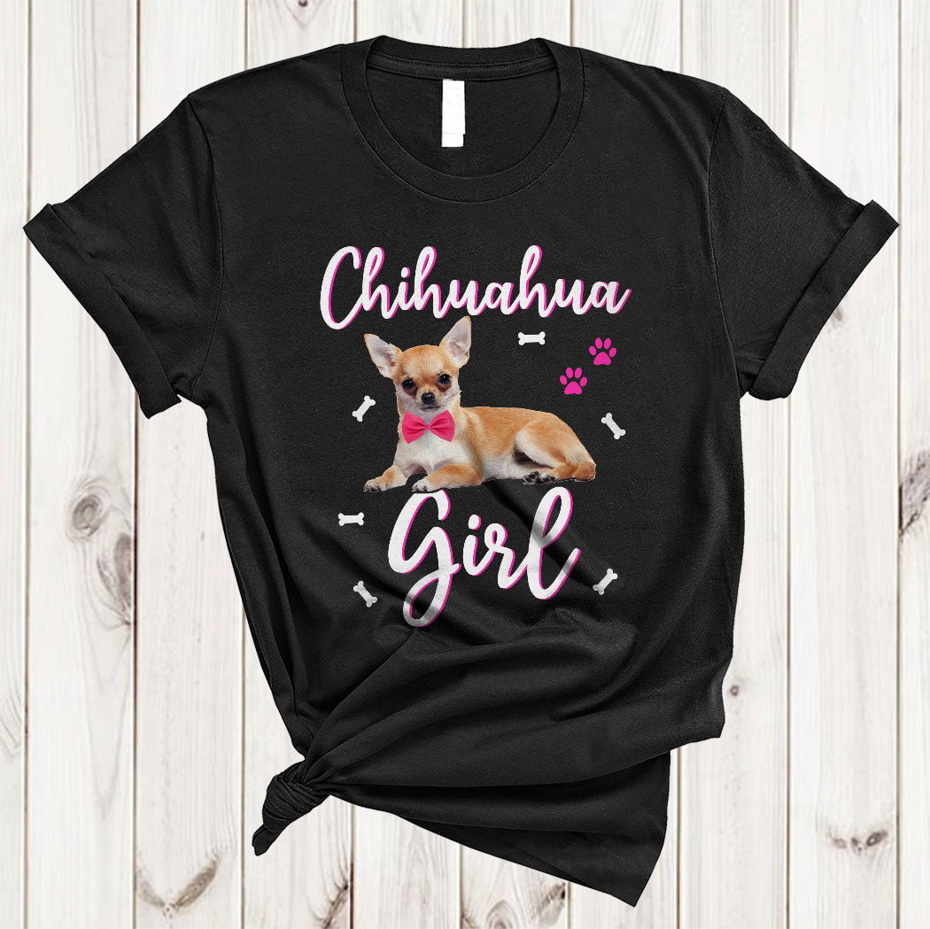 Chihuahua Girl Funny Women Puppy Mom Dog Mama Dog Paws Pet Owner Lover Gifts T-Shirt