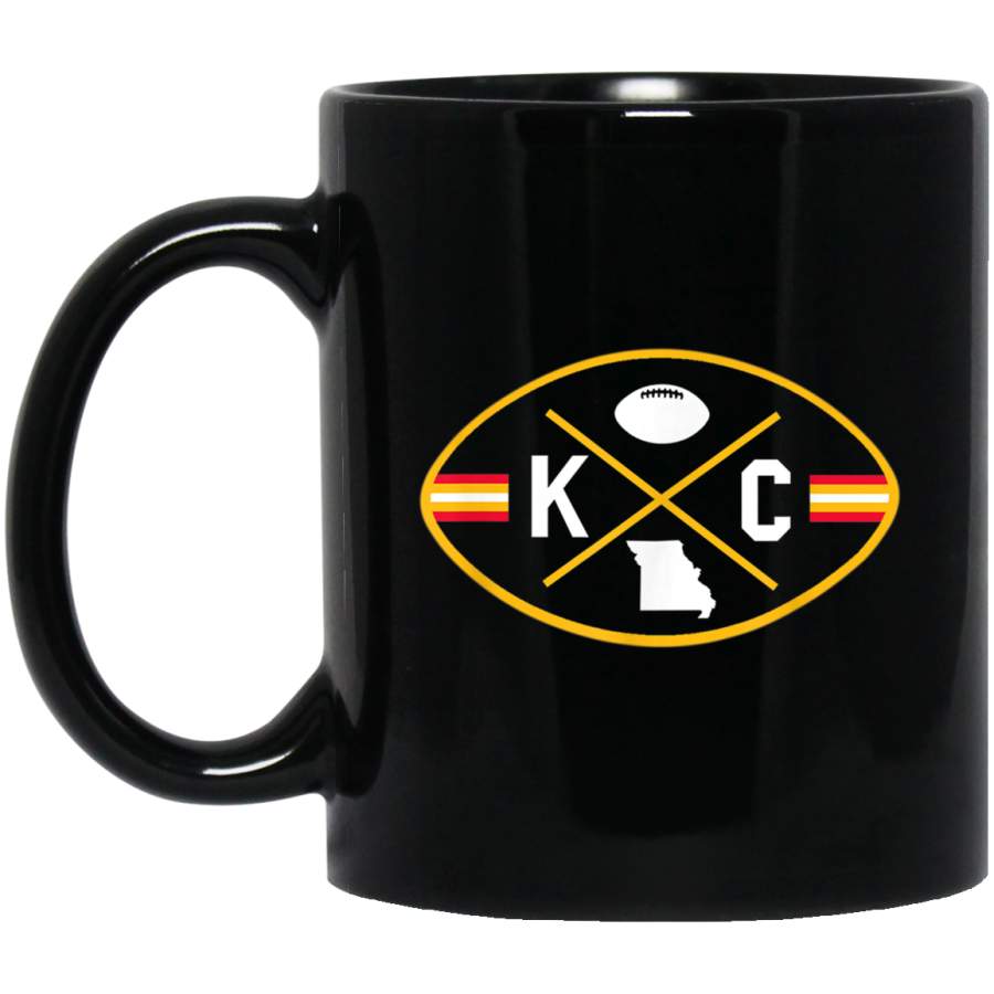 Kansas City Football Fan Badge Mug