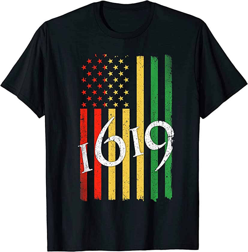 1619 Our Ancestors Project, Black History Month Kwanzaa Flag T-Shirt