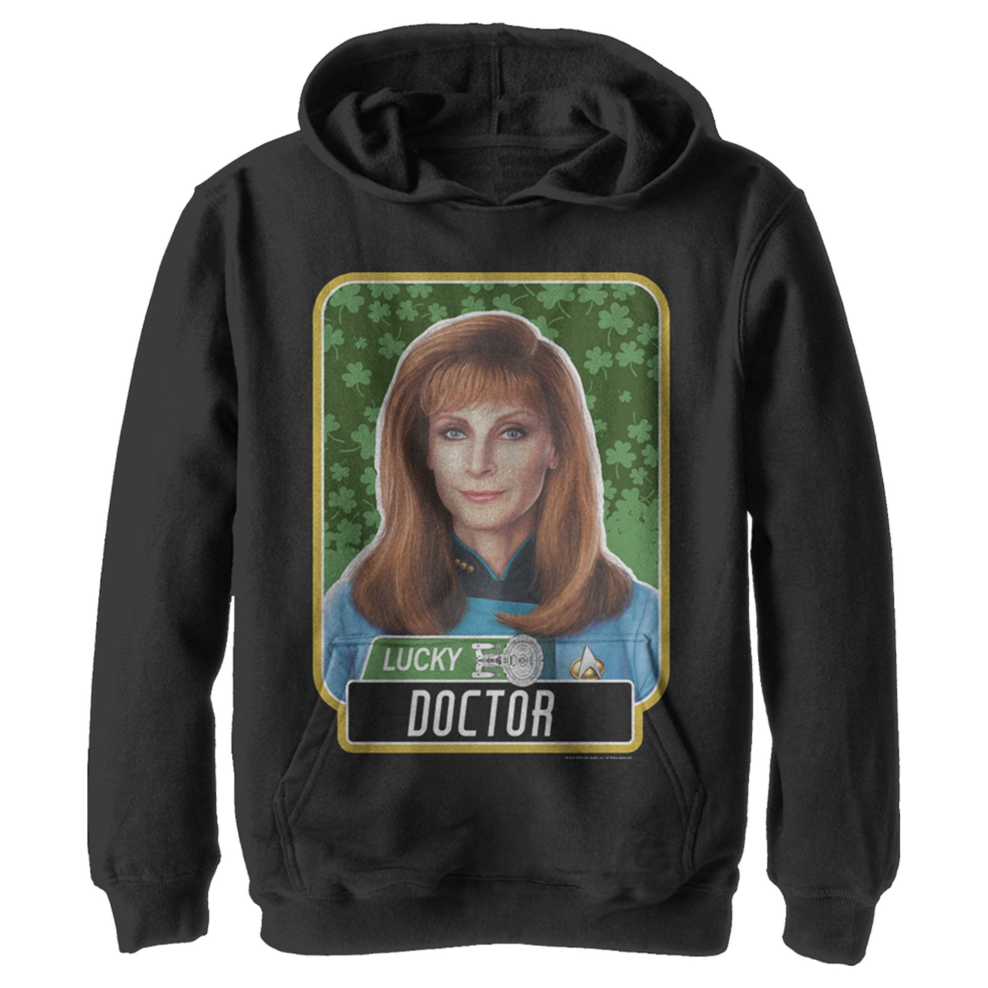 Boy’S Star Trek: The Next Generation St. Patrick’S Day Lucky Doctor Beverly Crusher Pull Over Hoodie