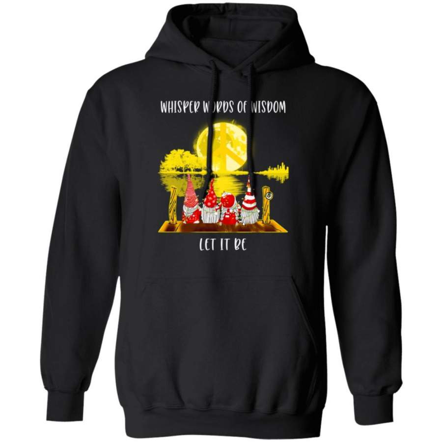 Hippie Christmas Hoodie Let It Be Gnomes