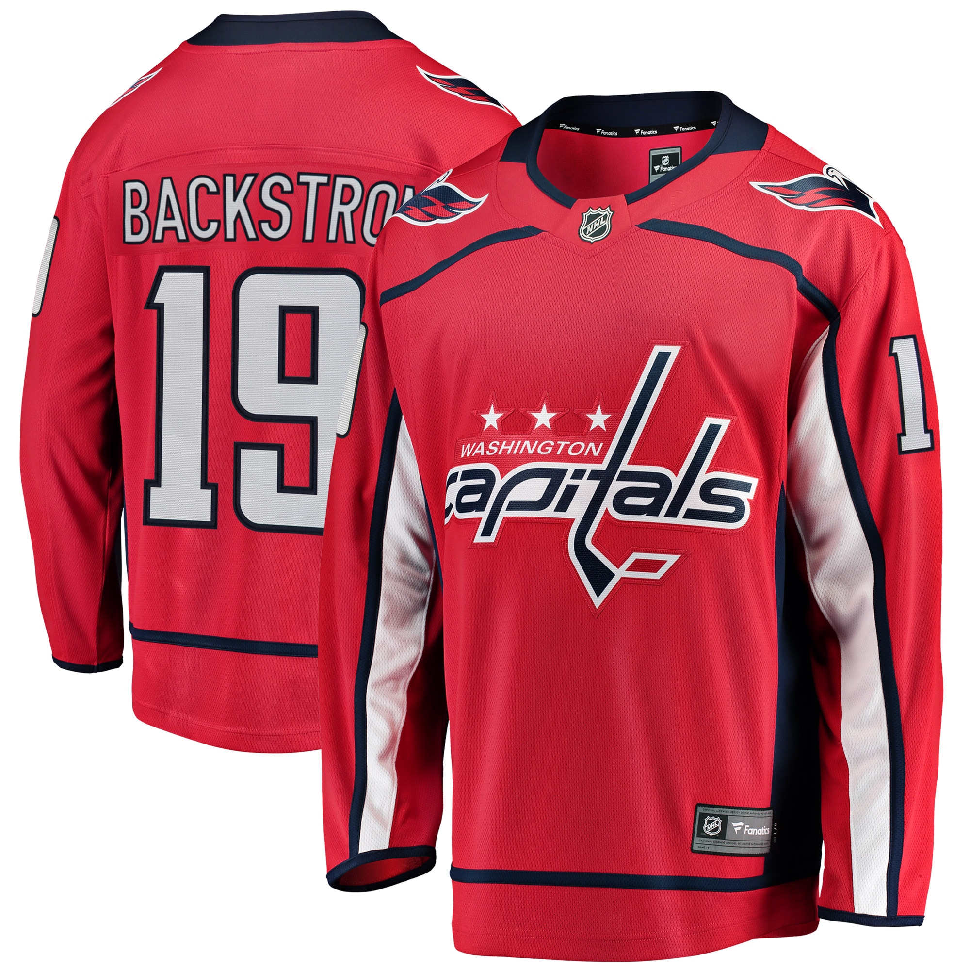 Men's Washington Capitals Nicklas Backstrom Red Breakaway Player Jersey