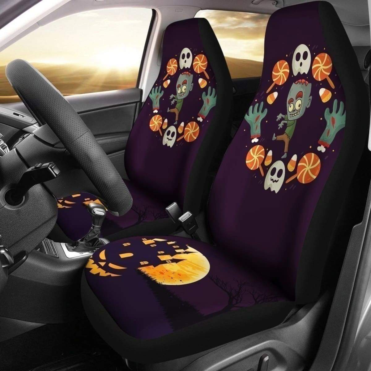 Zombie Halloween Car Seat Covers Universal Fit 194801