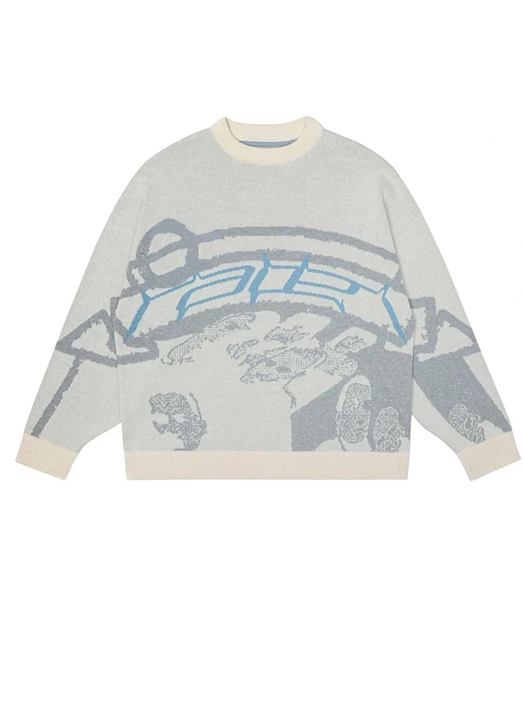 Talishko™ – “Distorted Dream” Abstract Graphic Sweater