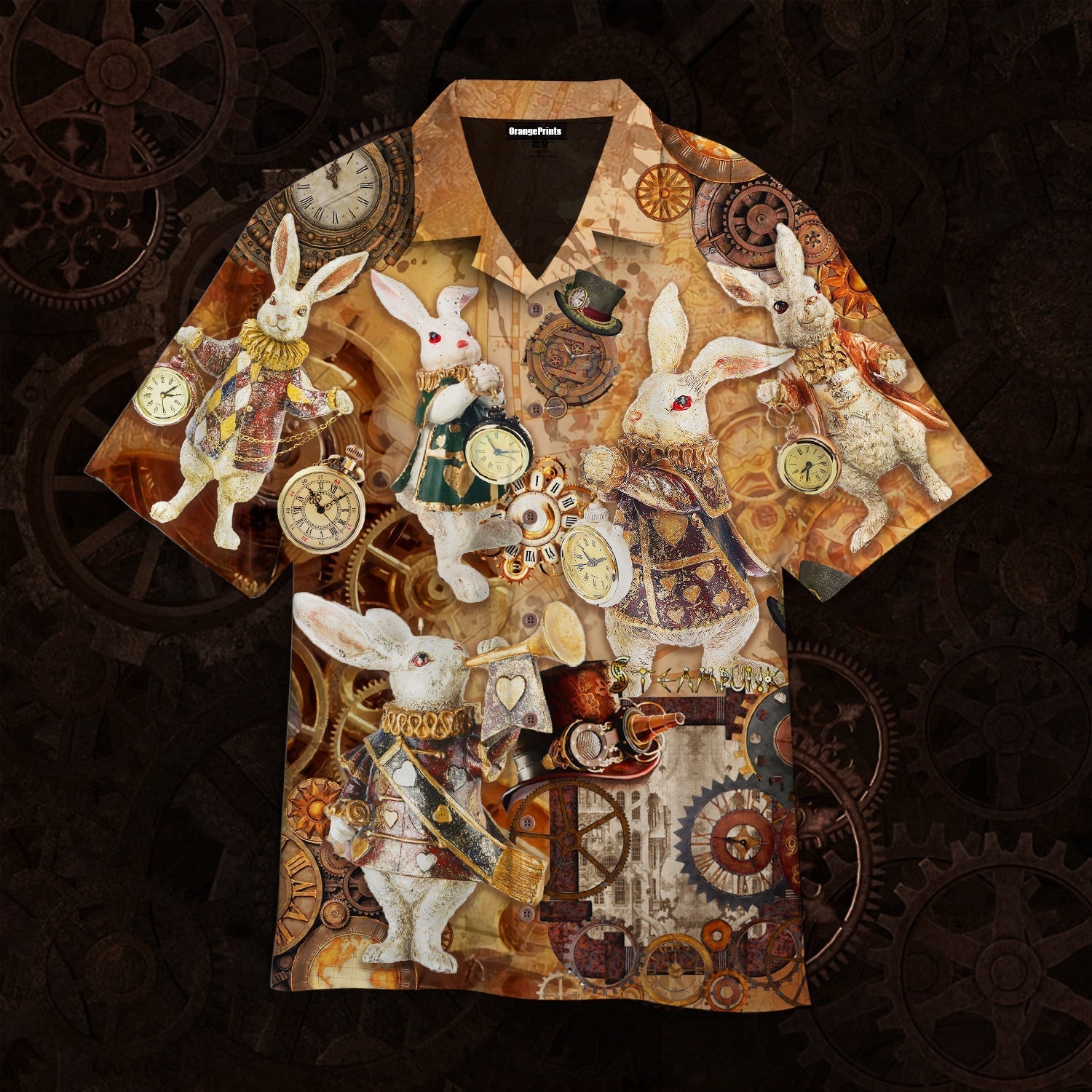 Steampunk Bunny Aloha Hawaiian Shirts For Men And Women | Wt1839