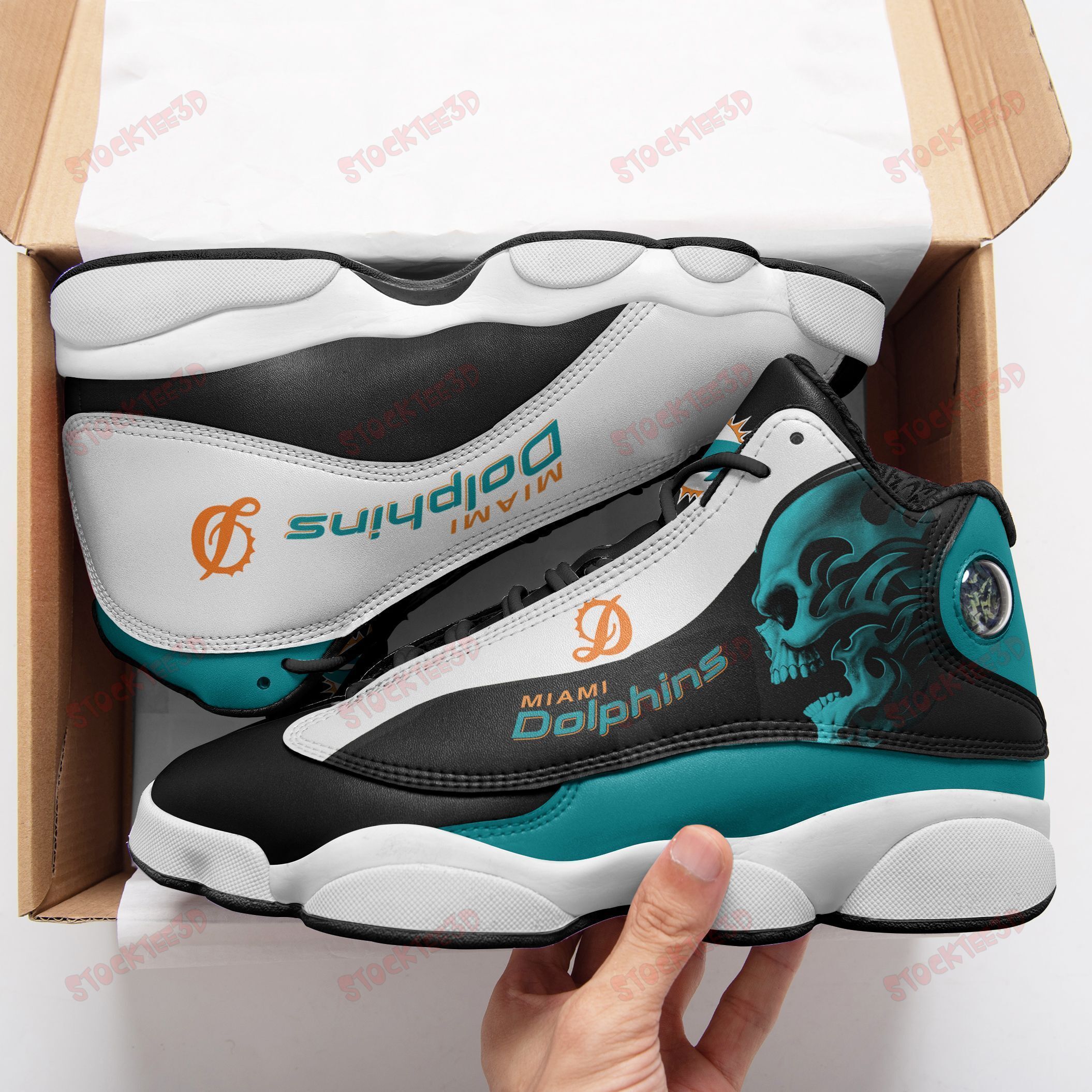 Miami Dolphins Air Jd13 Sneakers 314