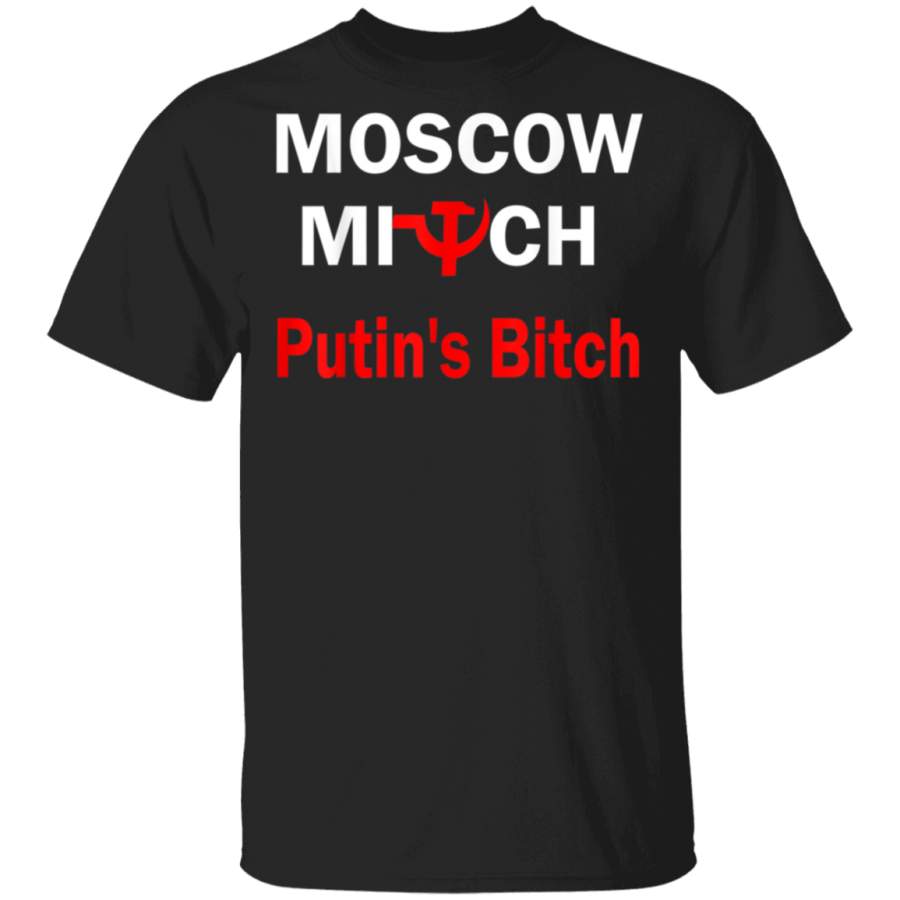 Funny Moscow Mitch Putins Bitch shirt moscowmitch russian TShirt