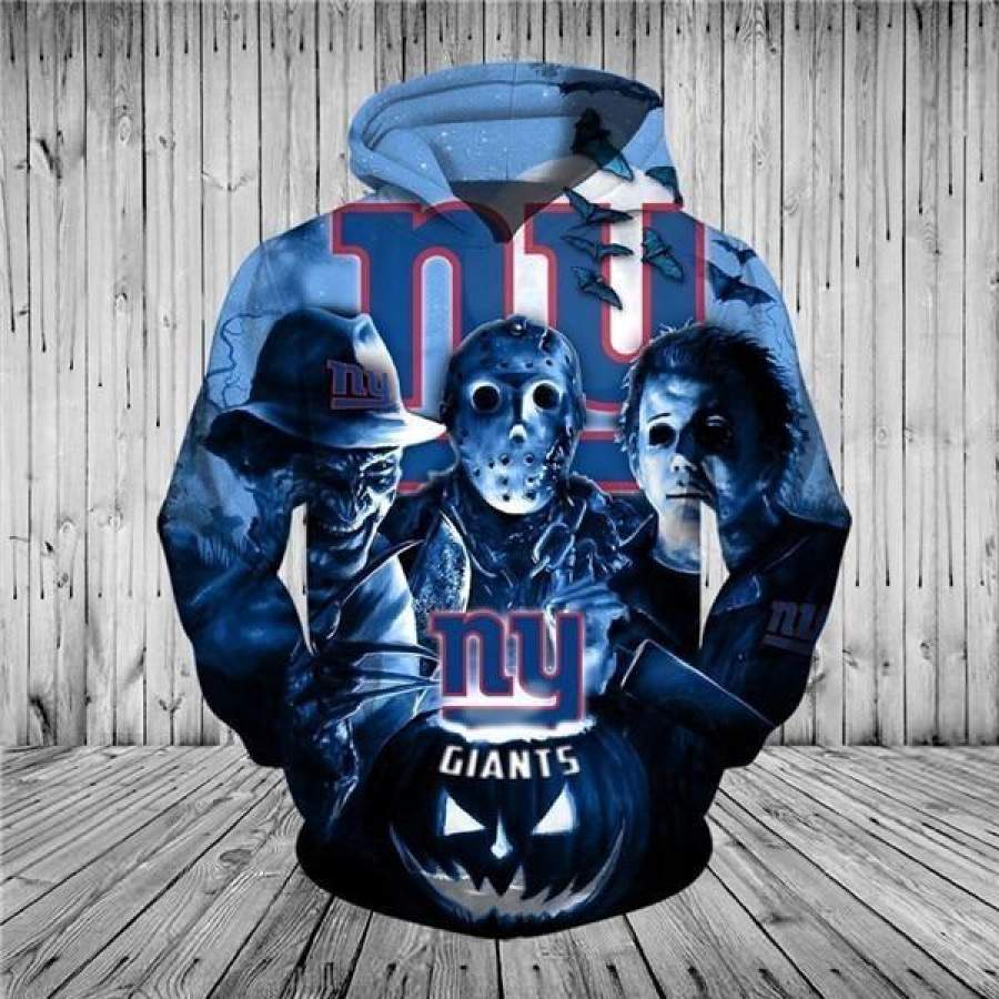 New York Giants Halloween Hoodie Unisex 3D All Over Print