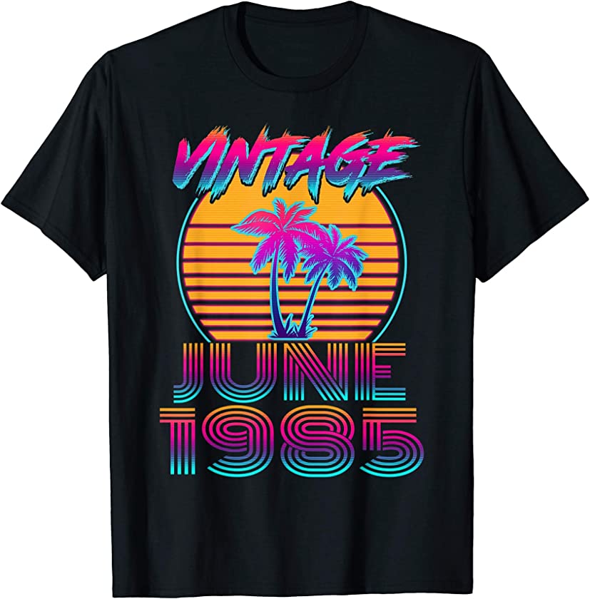 Vintage June 1985 Shirt Retro 36th Birthday Gifts T-Shirt