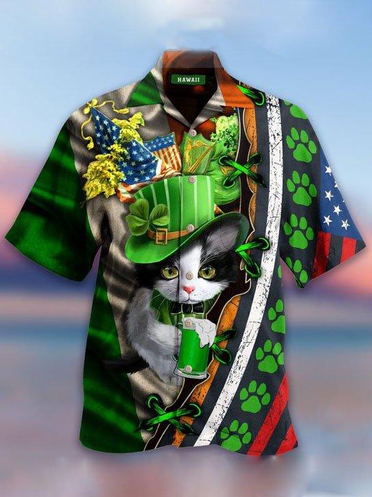 Cat St Day Hawaii Shirt Unisex Full Size Adult Colorful Ha8113