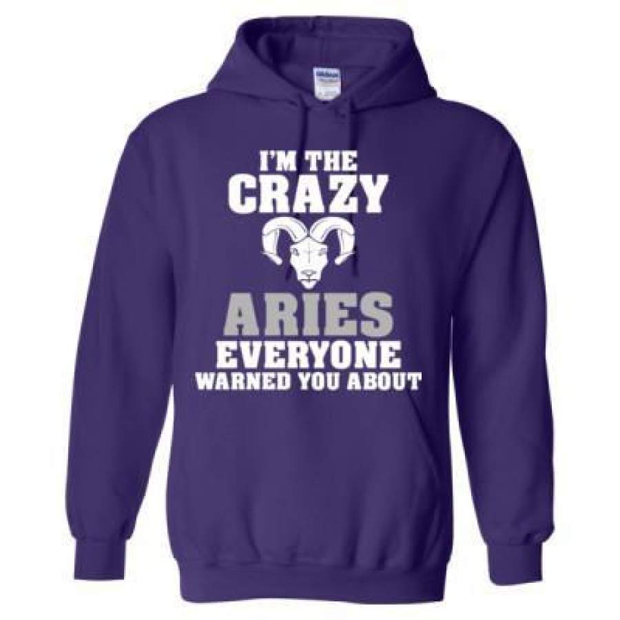 AGR Im The Crazy Aries Everyone Warned You About – Heavy Blend™ Hooded Sweatshirt