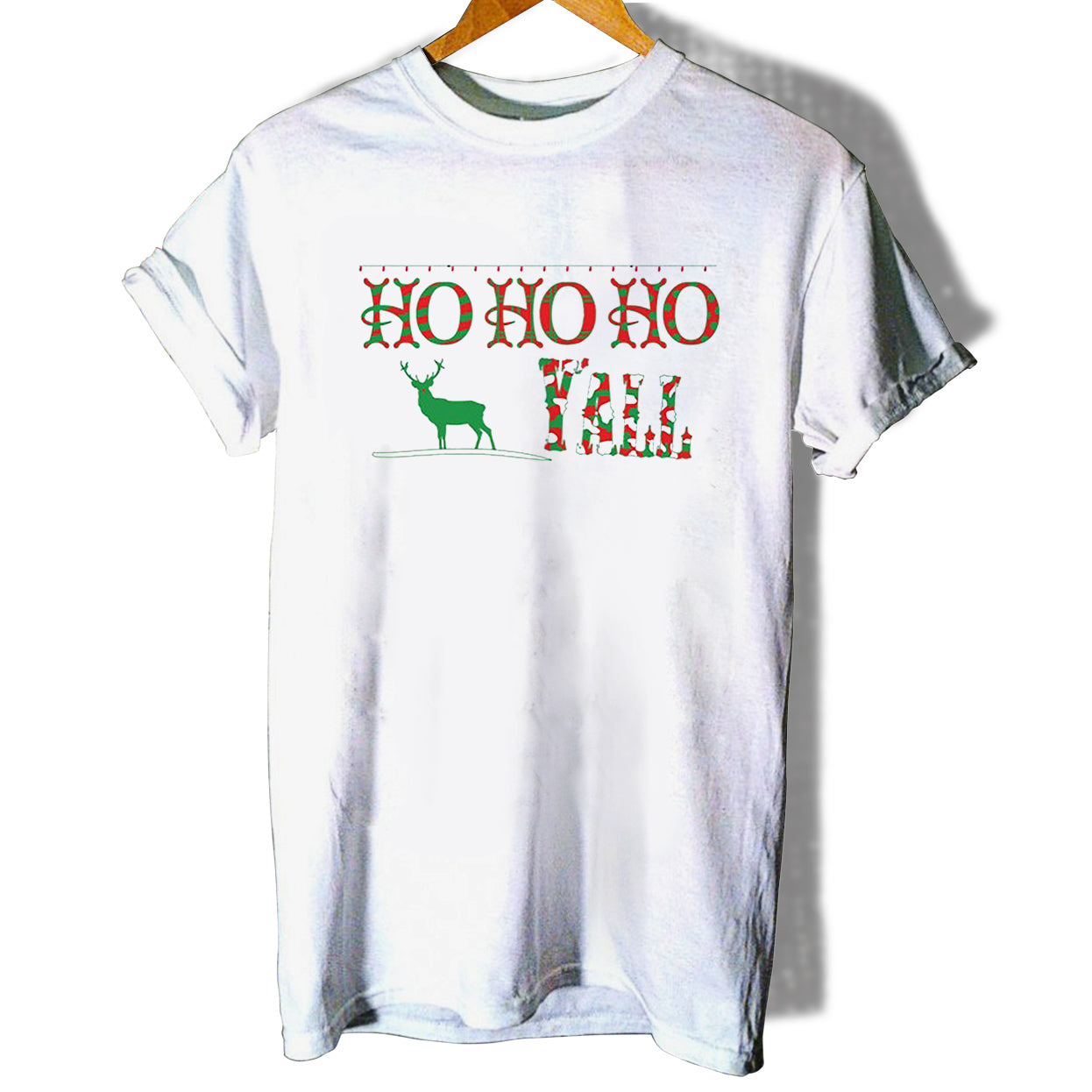 Ugly Christmas Ho Ho Ho Yall Women T-Shirt