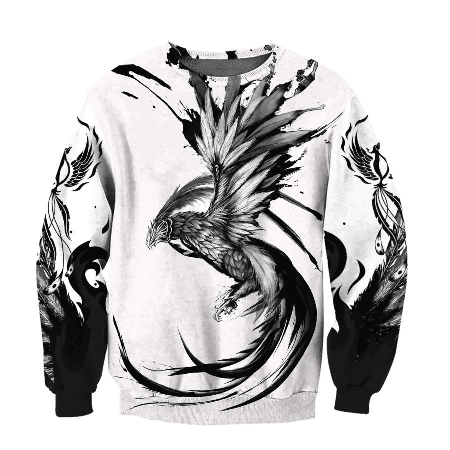 Phoenix Tattoo Style 3D All Over Printed Sweatshirt by SUN AM220501