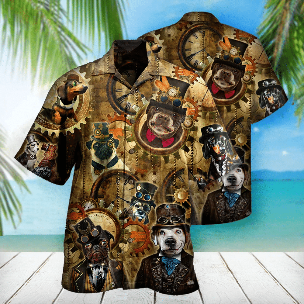 Gift For Dog Lover Steampunk Hawaii Shirt Unisex Adult Ha53681