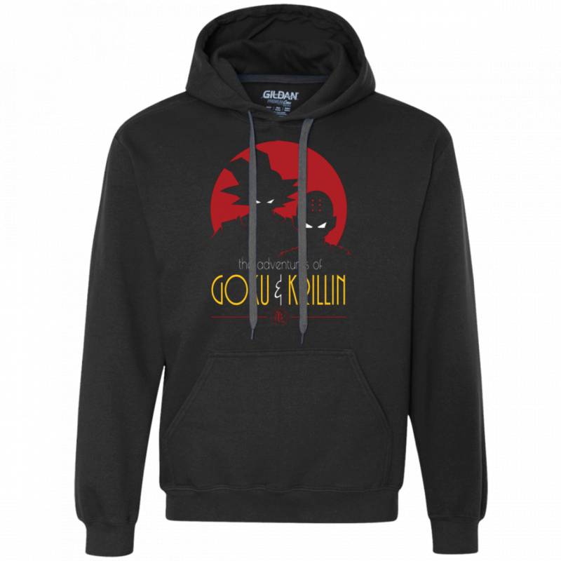 Adventures of Goku   Krillin Premium Fleece Hoodie