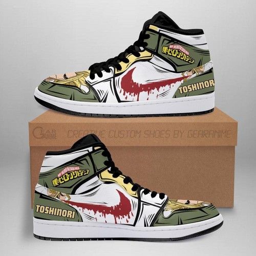 Toshinori Yagi Jordan Sneakers Skill My Hero Academia Anime Shoes Pt04 Jordan Sneaker