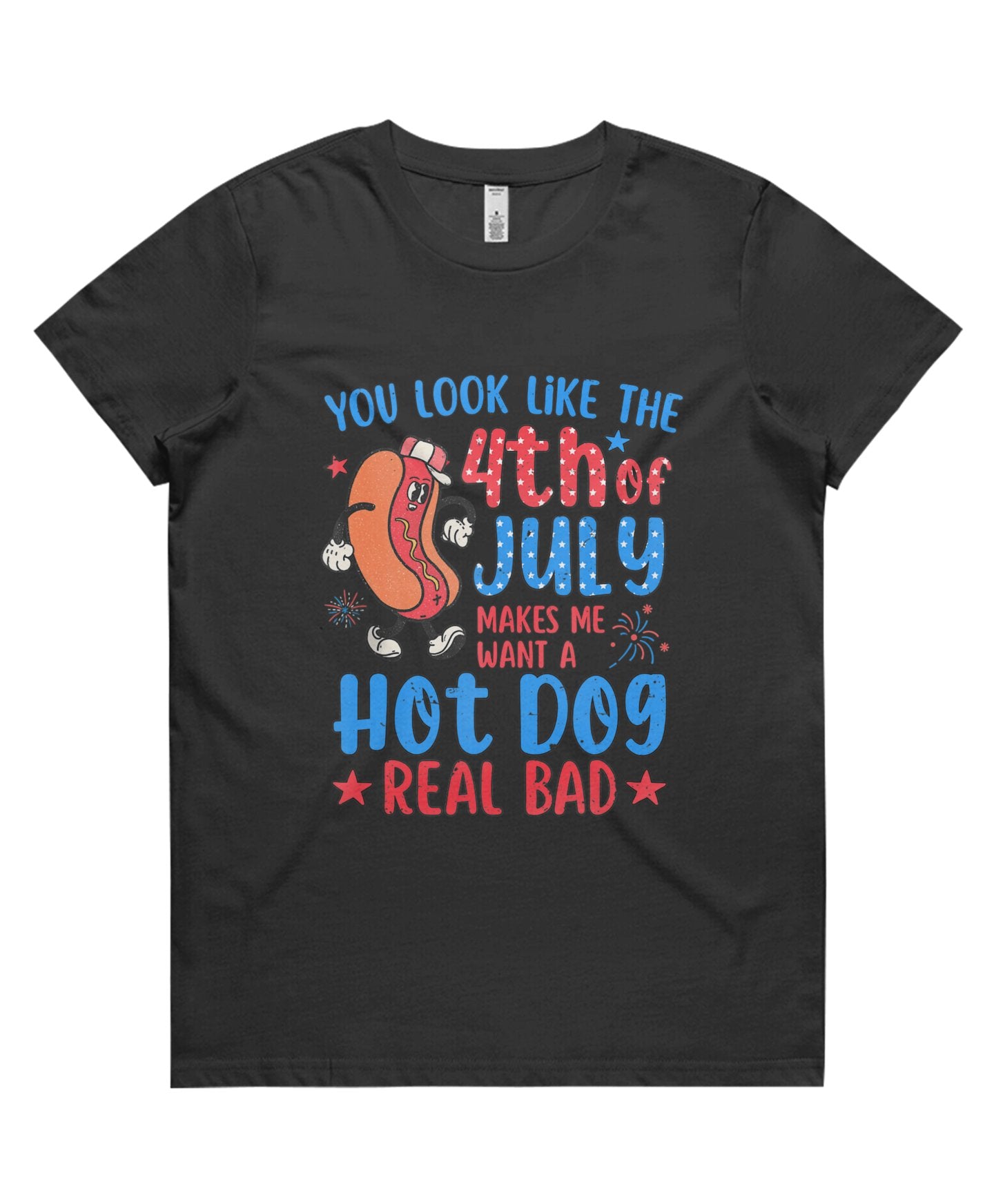 You Look Like 4Th Of July Makes Me Want A Hot Dog Real Bad Tank Top Premium Womens T Shirts