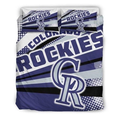 Colorful Shine Amazing Colorado Rockies 3D CustomizedBedding Sets Duvet Cover Bedroom Sets Bedlinen