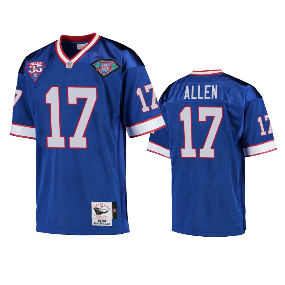 Buffalo Bills Josh Allen Royal Vintage Replica Jersey – Men