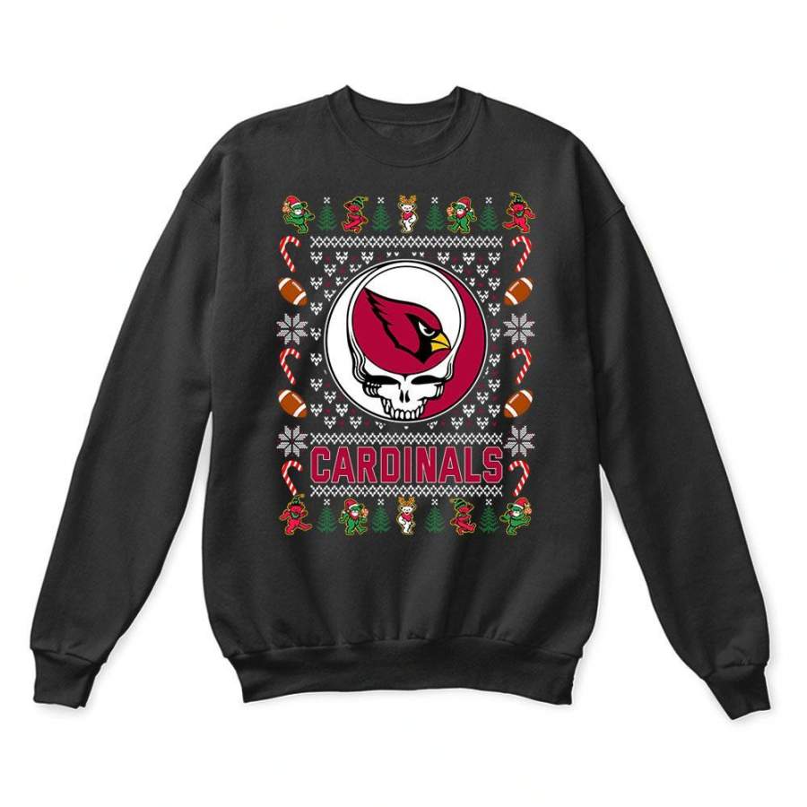 Arizona Cardinals x Grateful Dead Christmas Ugly Sweater