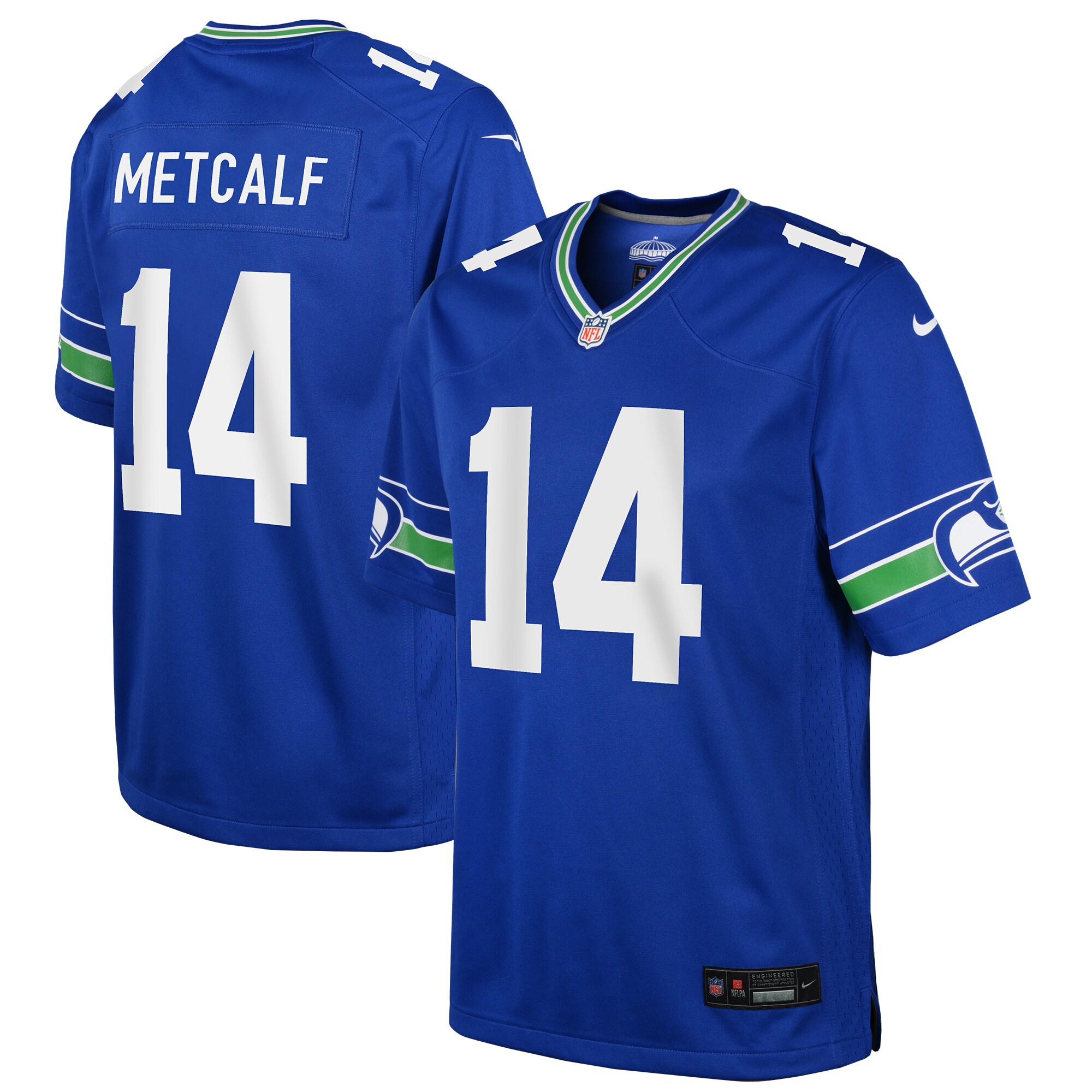 Youth Seattle Seahawks DK Metcalf Royal Game Jersey