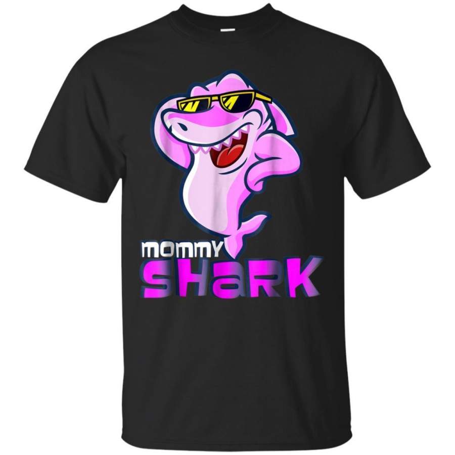 AGR Womens Mommy Shark Tshirt  Summer Matching Shark Tee Jaq T-shirt