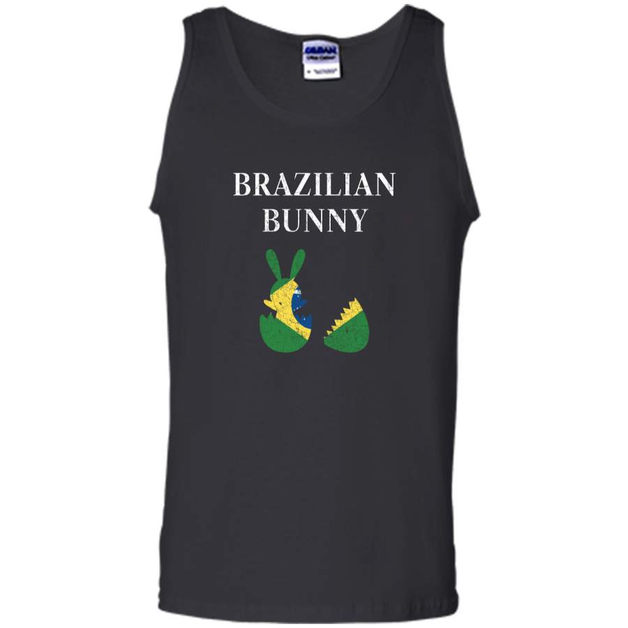 Brazilian Bunny Brazil Flag Easter Distressed Premium Shirt Tank Top