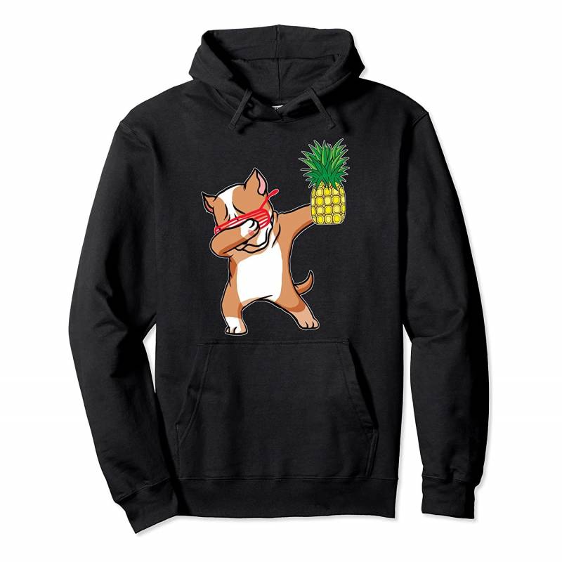 Dabbing Pitbull Puppy Dog Pineapple Aloha Hawaiian Gift Pullover Hoodie, T-Shirt, Sweatshirt