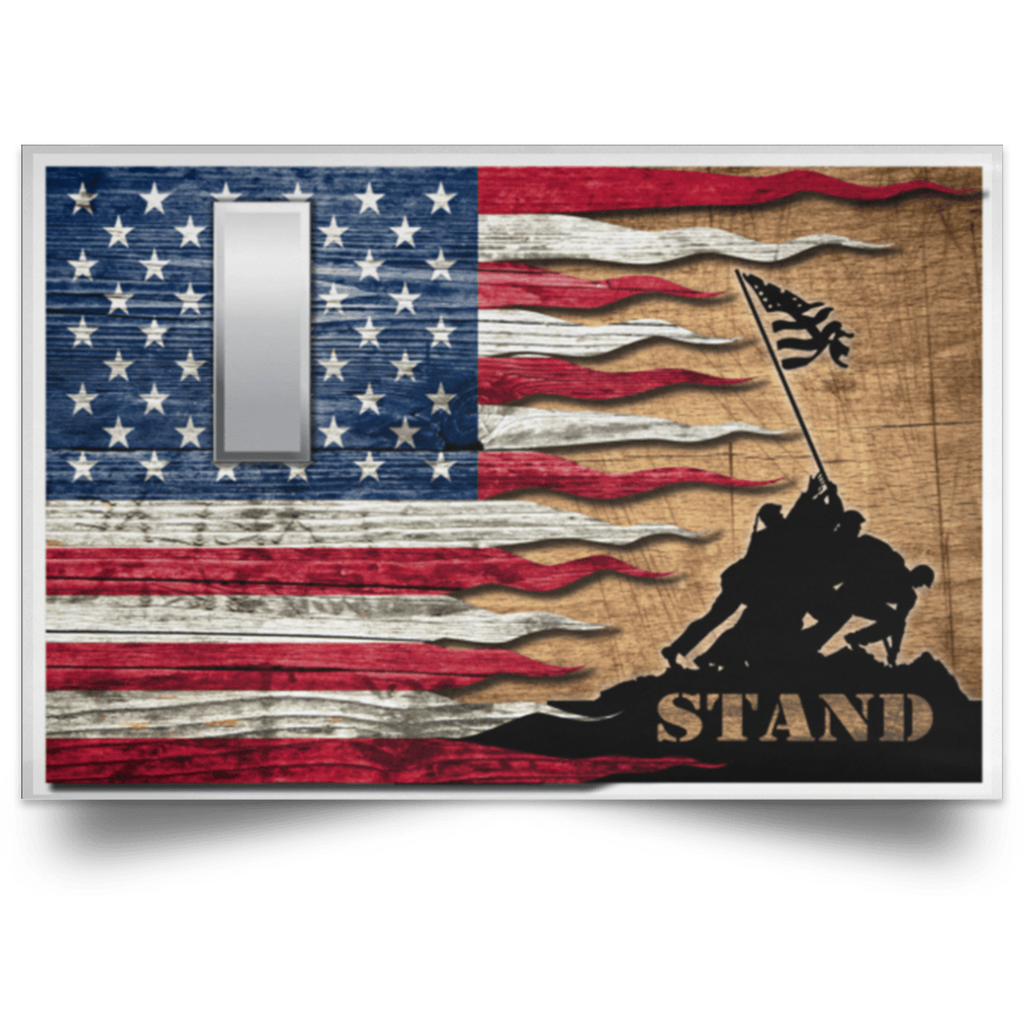 US Air Force O-2 First Lieutenant 1st L O2 Commissioned Officer Ranks Stand For The Flag Satin Landscape Poster