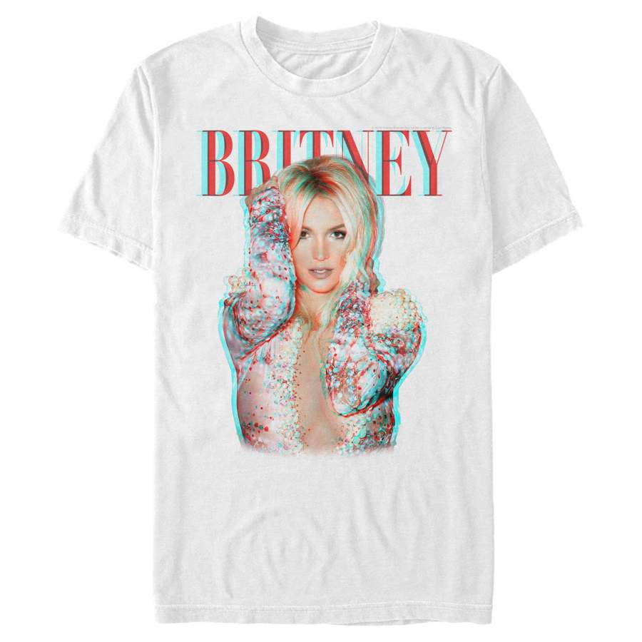 Britney Spears Men’s Pop Star Glitch  T Shirt