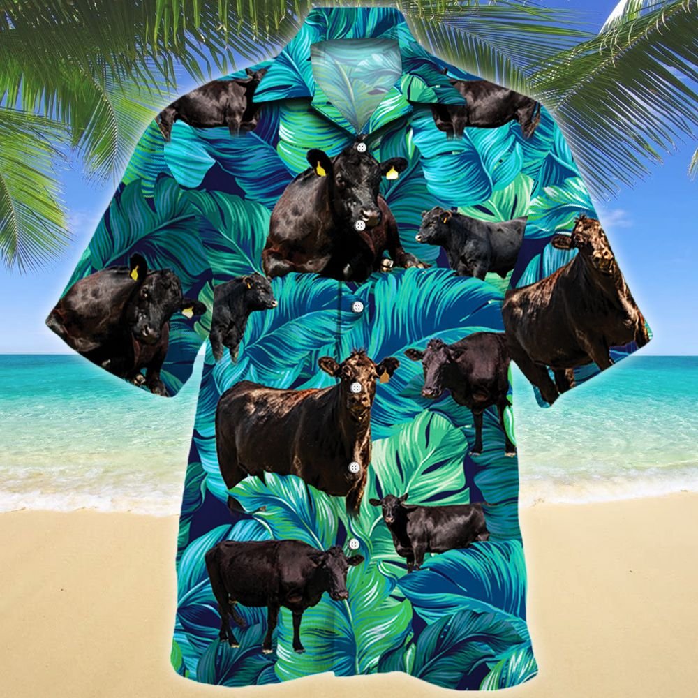 Black Angus Cattle Lovers Hawaii Shirt 348893 Ha60420