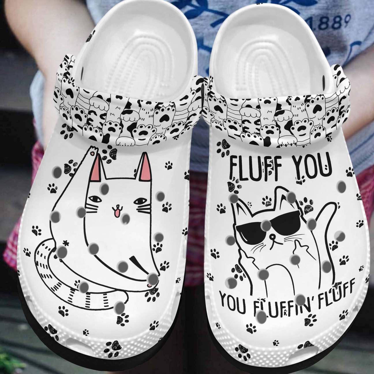 Cat Personalized Clog, Custom Name, Text, Color, Number Fashion Style For Women, Men, Kid, Print 3D Fluff You