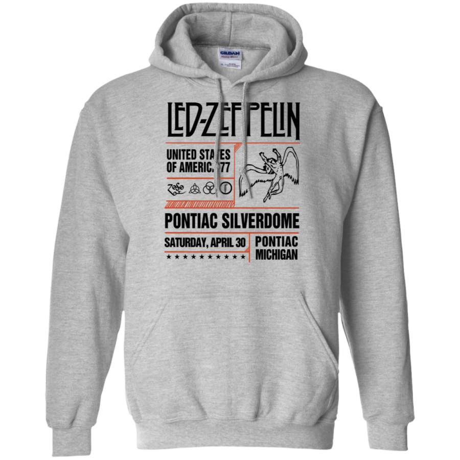 Led Zeppelin Pontiac Silverdome Pullover Hoodie