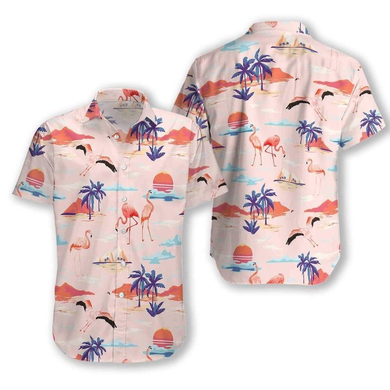 Flamingo Multicolor Best Design Hawaii Shirt Ha23868